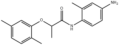 N-(4-Amino-2-methylphenyl)-2-(2,5-dimethylphenoxy)propanamide Struktur