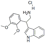 2-(2,3-DIMETHOXYPHENYL)-2-(1H-INDOL-3-YL)ETHANAMINE HYDROCHLORIDE Struktur