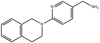 {6-[3,4-Dihydro-2(1H)-isoquinolinyl]-3-pyridinyl}methanamine Struktur