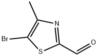 5-BroMo-4-Methylthiazole-2-carbaldehyde Struktur