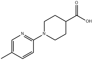 1-(5-methylpyridin-2-yl)piperidine-4-carboxylic acid Struktur