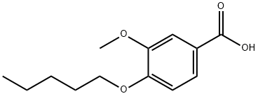 3-methoxy-4-(pentyloxy)benzoic acid Struktur