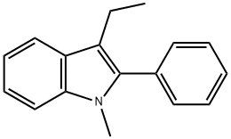 3-ETHYL-1-METHYL-2-PHENYLINDOLE Struktur