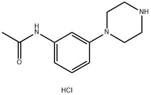 N-(3-acetylaminophenyl)piperazine Struktur