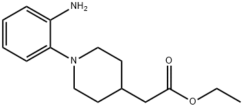 1-(2-AMINOPHENYL)-4-PIPERIDINEACETIC ACID ETHYL ESTER Struktur