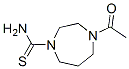 1H-1,4-Diazepine-1-carbothioamide,  4-acetylhexahydro- Struktur