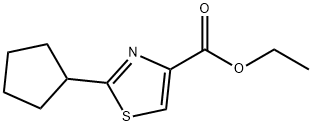 Ethyl 2-cyclopentylthiazole-4-carboxylate Struktur