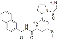 glycyl-prolyl-methionyl-2-naphthylamide Struktur