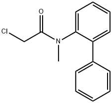 N-(biphenyl-2-yl)-2-chloro-N-methylacetamide Struktur