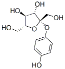 4-hydroxyphenyl beta-fructofuranoside Struktur