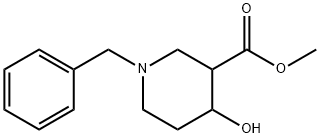 Methyl 1-Benzyl-4-hydroxypiperidine-3-carboxylate Struktur