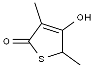 4-HYDROXY-3,5-DIMETHYL-5H-THIOPHEN-2-ONE Struktur