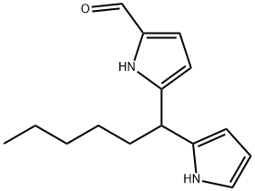 1H-Pyrrole-2-carboxaldehyde,  5-[1-(1H-pyrrol-2-yl)hexyl]- Struktur