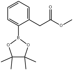 Methyl 2-(2-(4,4,5,5-tetramethyl-1,3,2-dioxaborolan-2-yl)phenyl)acetate Struktur