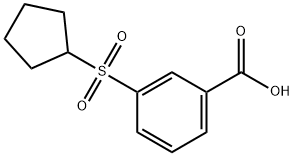 3-(cyclopentylsulfonyl)benzoic acid Struktur