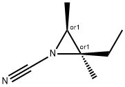 1-Aziridinecarbonitrile,2-ethyl-2,3-dimethyl-,cis-(9CI) Struktur