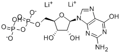 GUANOSINE 5'-DIPHOSPHORIC ACID DILITHIUM SALT Struktur