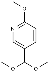 5-(diMethoxyMethyl)-2-Methoxypyridine Struktur