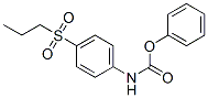 N-(p-Propylsulfonylphenyl)carbamic acid phenyl ester Struktur