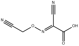 Acetic acid, cyano[(cyanomethoxy)imino]-, (E)- (9CI) Struktur