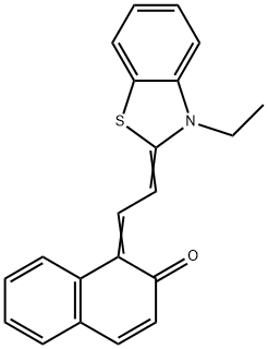 1-((3-ETHYL-2(3H)-BENZOTHIAZOLYLIDENE)-& Struktur