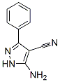 5-amino-3-phenyl-4-cyano -1H pyrazole Struktur