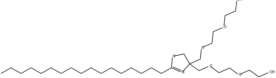 Ethanol, 2,2-(2-heptadecyl-4(5H)-oxazolylidene)bis(methyleneoxy-2,1-ethanediyloxy)bis- Struktur