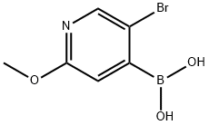 5-Bromo-2-methoxypyridin-4-ylboronic acid Struktur