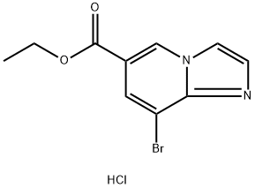 Ethyl 8-bromoimidazo[1,2-a]pyridine-6-carboxylate, HCl Struktur