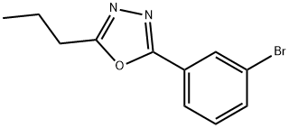 2-(3-Bromophenyl)-5-propyl-1,3,4-oxadiazole Struktur