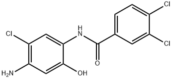 N-(4-Amino-5-chloro-2-hydroxyphenyl)-3,4-dichlorobenzamide  Struktur