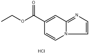 Ethyl imidazo[1,2-a]pyridine-7-carboxylate, HCl Struktur