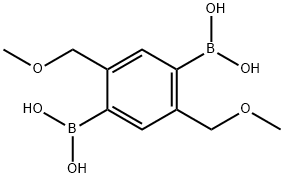 2,5-Bis(methoxymethyl)-1,4-phenylenediboronic acid Struktur