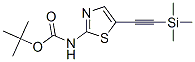 Carbamic  acid,  N-[5-[2-(trimethylsilyl)ethynyl]-2-thiazolyl]-,  1,1-dimethylethyl  ester Struktur