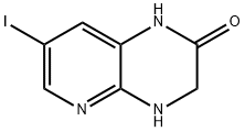 7-iodo-1H,2H,3H,4H-pyrido[2,3-b]pyrazin-2-one Struktur