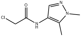 2-CHLORO-N-(1,5-DIMETHYL-1H-PYRAZOL-4-YL)-ACETAMIDE Struktur