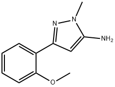 3-(2-Methoxyphenyl)-1-methyl-1H-pyrazol-5-amine Struktur