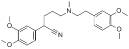 2-(3,4-DIMETHOXY-PHENYL)-5-{[2-(3,4-DIMETHOXYPHENYL)-ETHYL]METHYL-AMINO}-PENTANENITRILE Struktur