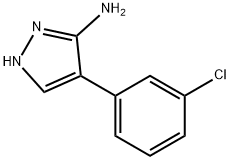 4-(3-CHLORO-PHENYL)-2H-PYRAZOL-3-YL AMINE Struktur