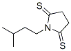 2,5-Pyrrolidinedithione,  1-(3-methylbutyl)- Struktur