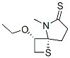 1-Thia-5-azaspiro[3.4]octane-6-thione,3-ethoxy-5-methyl-,cis-(9CI) Struktur