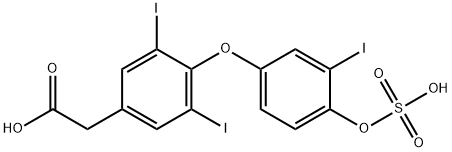 3,3',5-triiodothyroacetic acid sulfate Struktur