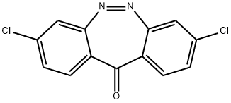 3,8-Dichloro-11H-dibenzo[c,f][1,2]diazepin-11-one Struktur