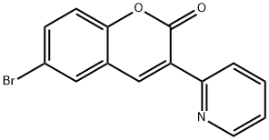 6-bromo-3-pyridin-2-yl-chromen-2-one Struktur