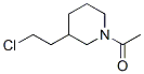 Ethanone,  1-[3-(2-chloroethyl)-1-piperidinyl]- Struktur