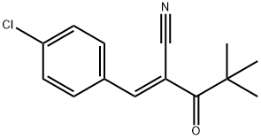 3-(4-chlorophenyl)-2-(2,2-dimethylpropanoyl)acrylonitrile Struktur