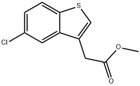 METHYL 2-(5-CHLOROBENZO[B]THIOPHEN-3-YL)ACETATE Struktur