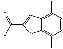 4,7-Dimethylbenzofuran-2-carboxylic acid Struktur