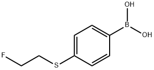 4-(2-Fluoro-ethylsulfanyl)-benzeneboronic acid
 Struktur