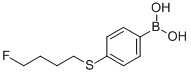 4-(4-Fluoro-butylsulfanyl)-benzeneboronic acid
 Struktur